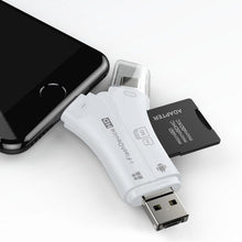 Load image into Gallery viewer, 4-in-1 Portable Memory Card Reader For Phones