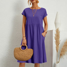 Load image into Gallery viewer, 🔥 Last Day Promotion 50% OFF 🔥Women&#39;s Short Sleeve Cotton And Linen Dress