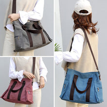 Load image into Gallery viewer, Large Capacity Canvas Handbag Shoulder Bag