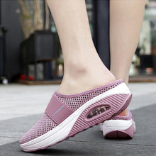 Load image into Gallery viewer, Women&#39;s Mesh Slingback Flat Sandals