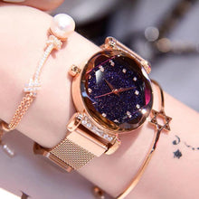 Load image into Gallery viewer, Waterproof Magnetic Starry Galaxy Watch