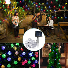 Load image into Gallery viewer, Solar-Powered Crystal Ball String Lights