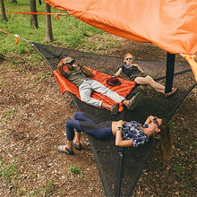 Load image into Gallery viewer, Multi Person Portable Hammock 3 Point Aerial Camping Outdoor Triangle Hammock Backyard