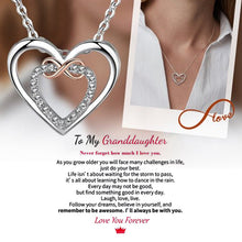 Load image into Gallery viewer, Stylish Double Heart Necklace ( Card Included)