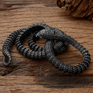 World Serpent Jormungandr Snake Necklace