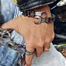 Load image into Gallery viewer, Silver Wrench Bracelet