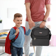 Load image into Gallery viewer, Insulated Double Decker Lunch Bag