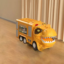 Load image into Gallery viewer, New Dinosaur Transforming Engineering Truck Track Toy Set