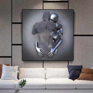 3D Love HeartWall Art Painting