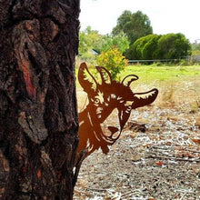 Load image into Gallery viewer, Outdoor Garden Farm Peeping Goat Metal Artwork Indoor Decoration