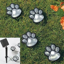 Load image into Gallery viewer, Bear Paw Print Solar Wind Chime
