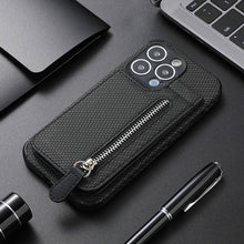 Load image into Gallery viewer, Magnetic Zipper Wallet Cover With Credit Card Holder