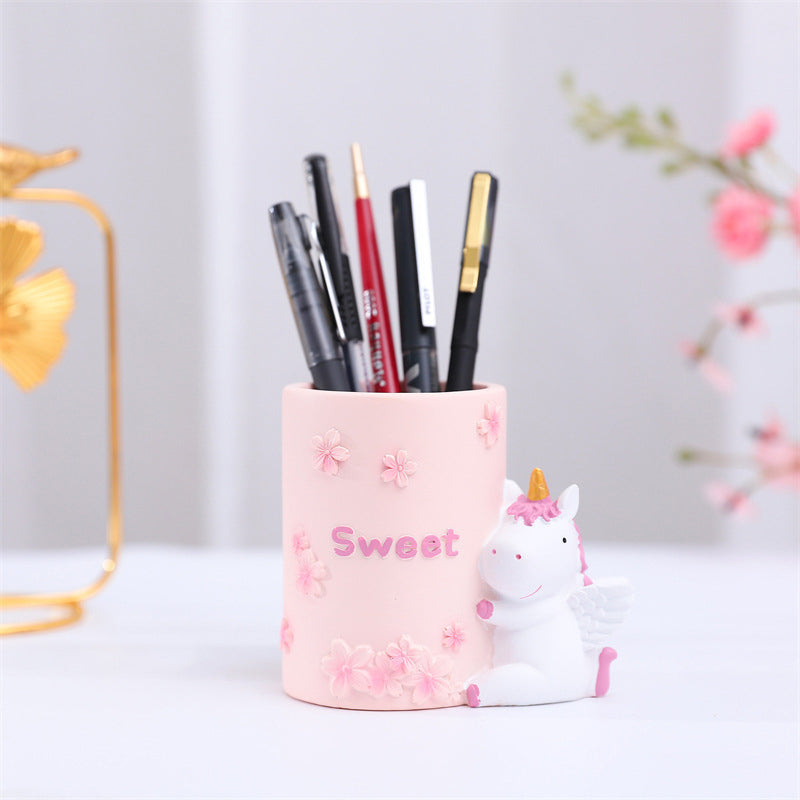Angel Resin Pen Holder