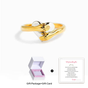 Feel My Love Hug Heart Ring