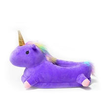 Load image into Gallery viewer, Indoor Warm Lovely Unicorn Slippers