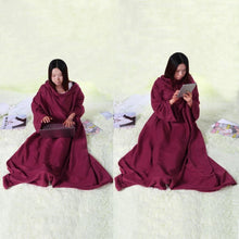 Load image into Gallery viewer, Full Body Snuggle Blanket With Sleeves
