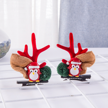 Load image into Gallery viewer, Christmas New Antler Plush Hairpins