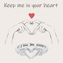 Load image into Gallery viewer, To My Daughter ‘I Love You Forever’ Heart Ring