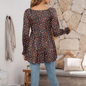 Puff Sleeve Tunic Top