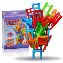 Load image into Gallery viewer, Chairs Stacking Tower Balancing Game