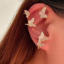Load image into Gallery viewer, Butterfly Garden Crescent Earrings