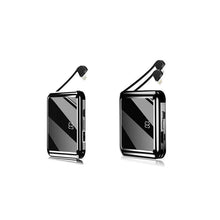 Load image into Gallery viewer, Mini Power Bank Portable Charger 10000mAh High Capacity with LCD mirror Display 