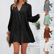 Load image into Gallery viewer, Solid Panel Button-Up Shirt