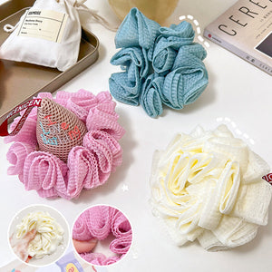 Bath Ball Cute Ice Cream Scrub Towel