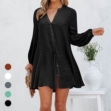Load image into Gallery viewer, Solid Panel Button-Up Shirt