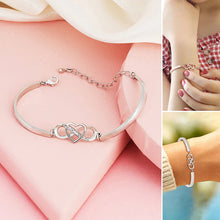 Load image into Gallery viewer, Always Remember I Love You Mom Forever Love Heart Bracelet