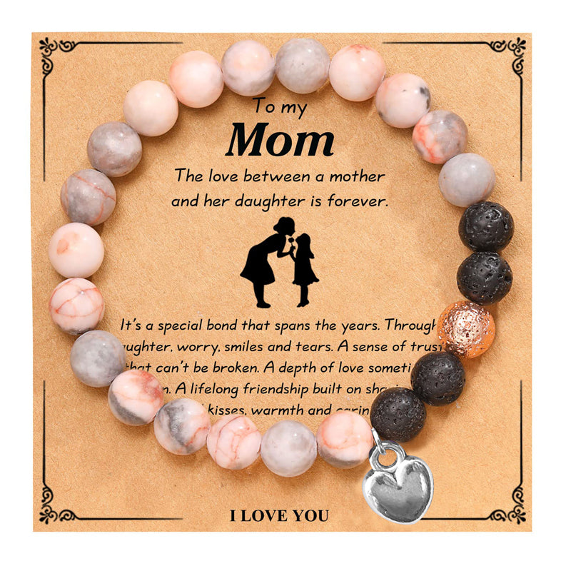 Pink Zebra Heart Charm Bracelet