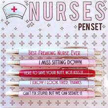 Load image into Gallery viewer, Funny Nurses Pens Set(set of 5)
