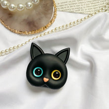 Load image into Gallery viewer, 3D Cute Kitten Phone Holder with mini Mirror