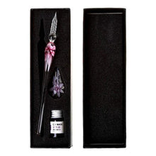 Load image into Gallery viewer, Glass Calligraphy Pen Set with Ink and Pen Rest