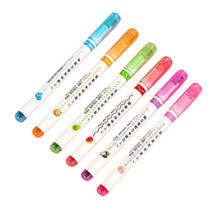 💖BEST GIFTS FOR KIDS - Dual Tip Pens with 6 Different Curve Shapes Fine Tips