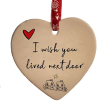 Load image into Gallery viewer, Ceramic Heart Hanging Ornament