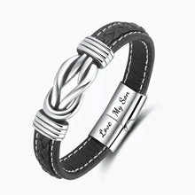 Load image into Gallery viewer, Forever Linked Together Braided Leather Bracelet