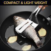 Load image into Gallery viewer, Multifunctional Frying Spatula Steak Clip Double-Sided  Shovel Clip - 304 Stainless Steel