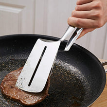 Load image into Gallery viewer, Multifunctional Frying Spatula Steak Clip Double-Sided  Shovel Clip - 304 Stainless Steel