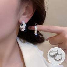 Load image into Gallery viewer, Sparkle Small Hoop Earrings