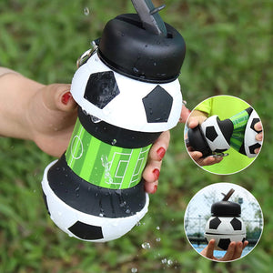 Foldable Football Ball Water Bottle