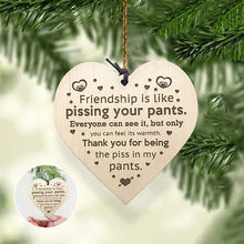 Load image into Gallery viewer, Friendship Wood Pendant Christmas Tree Decor（3pcs）