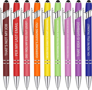 10 pcs Funny Office Pens(Black Ink)