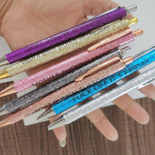 Load image into Gallery viewer, Swear Word Daily Pen Set(7cs* Funny black ink Pens )