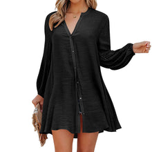Load image into Gallery viewer, Solid Panel Button-Up Shirt