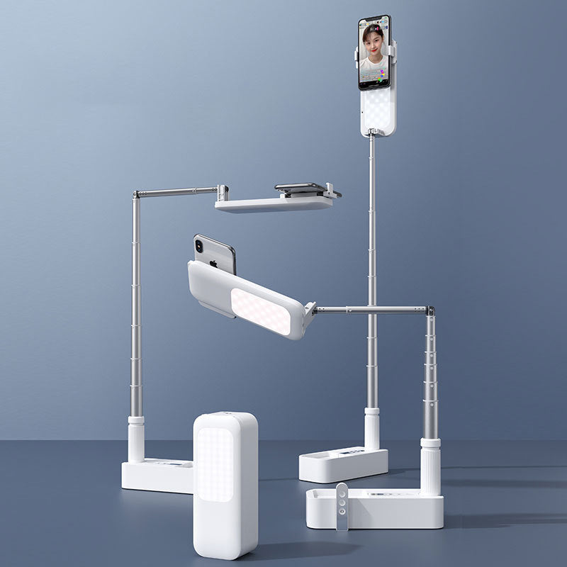 Multi-angle Phone Stand With Light For Cotent Creation